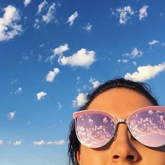 Quay Australia Pink Mirrored Cat Eye Sunglasses - Picture 4 of 7